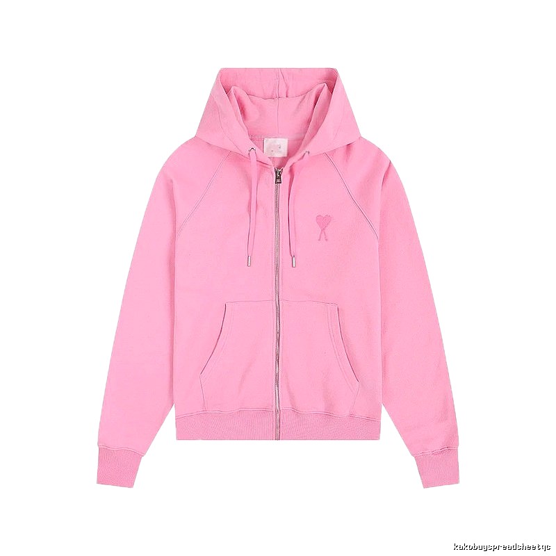 AMI Love Simple Style Pink Coat
