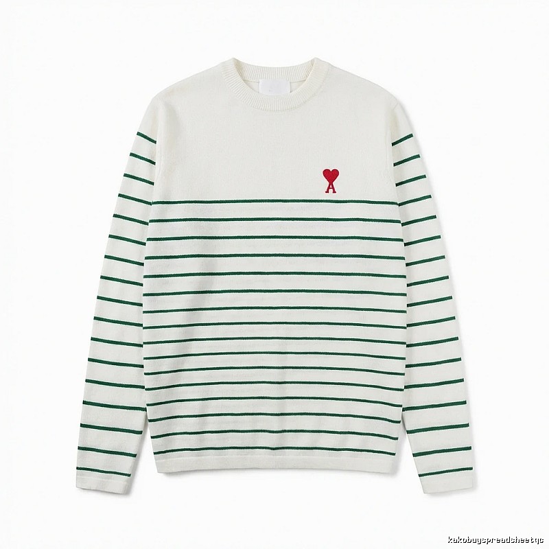 AMI striped white sweater