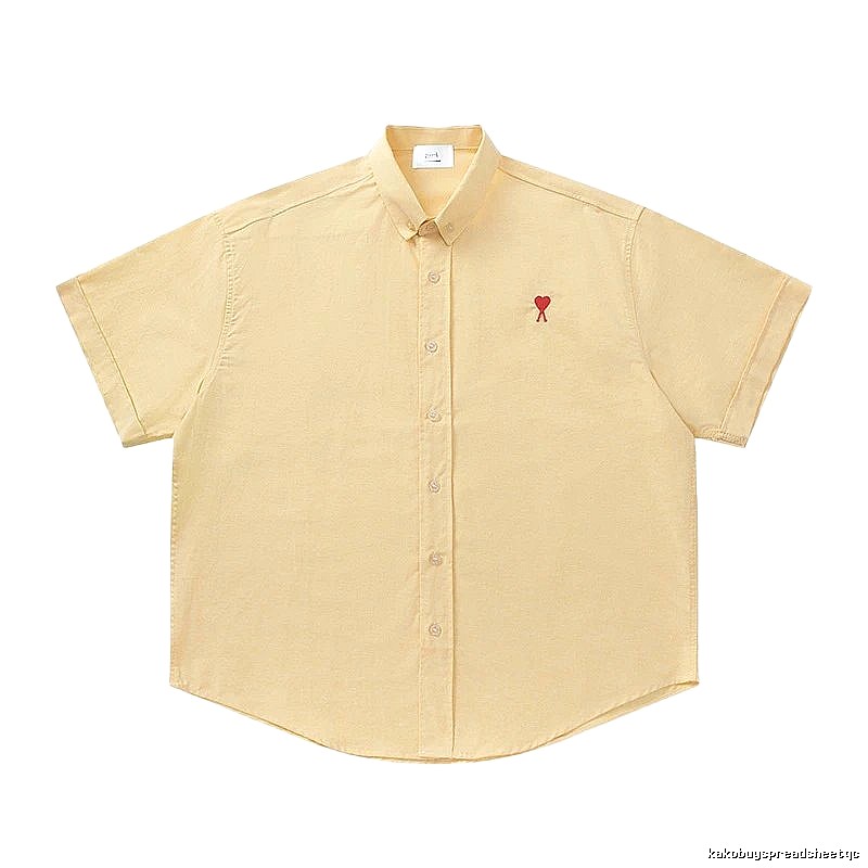 Ami's simple and loving style yellow shirt