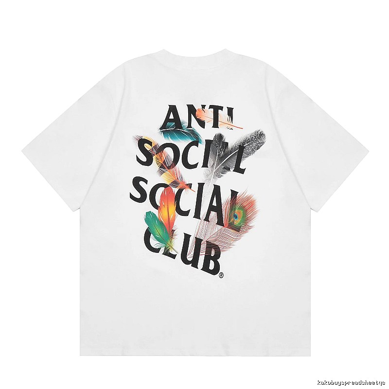 Anti Social Social Club Statement Logo T-shirt Black Orange Anti for Easy Pairing
