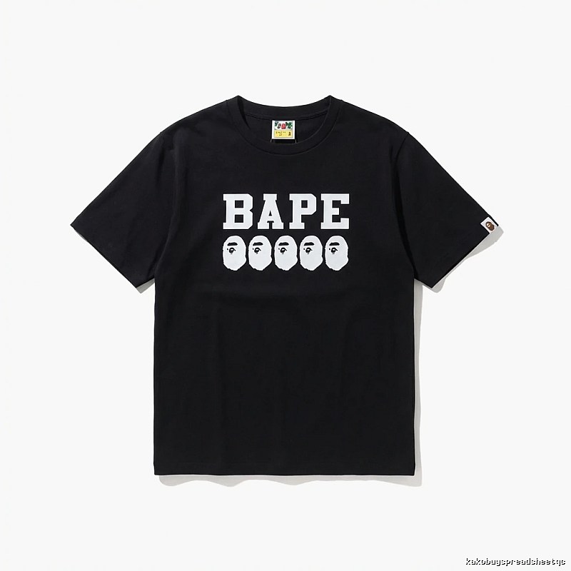 Bape Ape Head Trendy Black T-shirt
