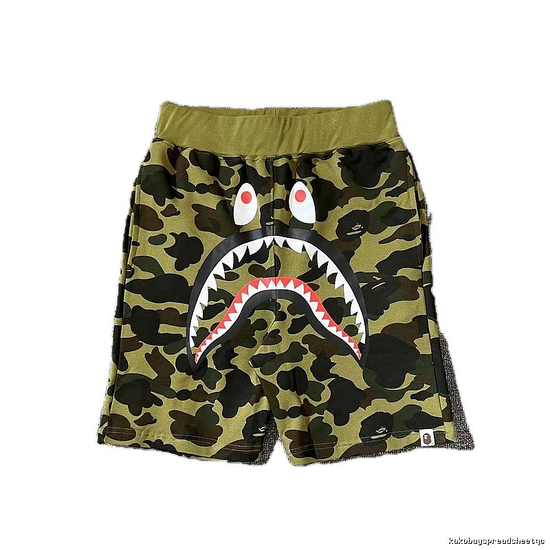 Bape camouflage shark-style shorts