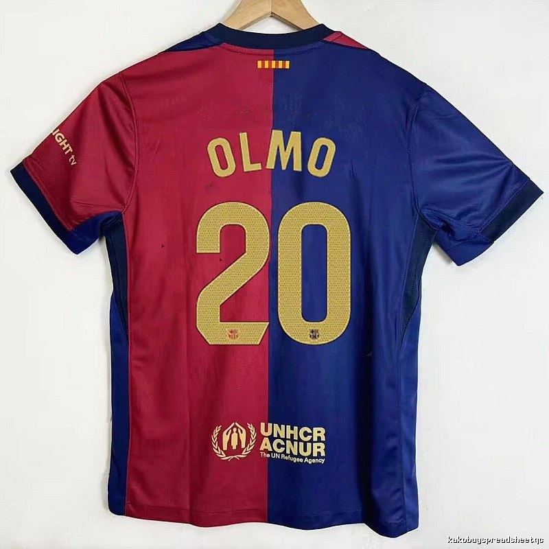 Barcelona Lightweight Gavi #6 soccer jersey Blue Red Barcelona for Trend Styling