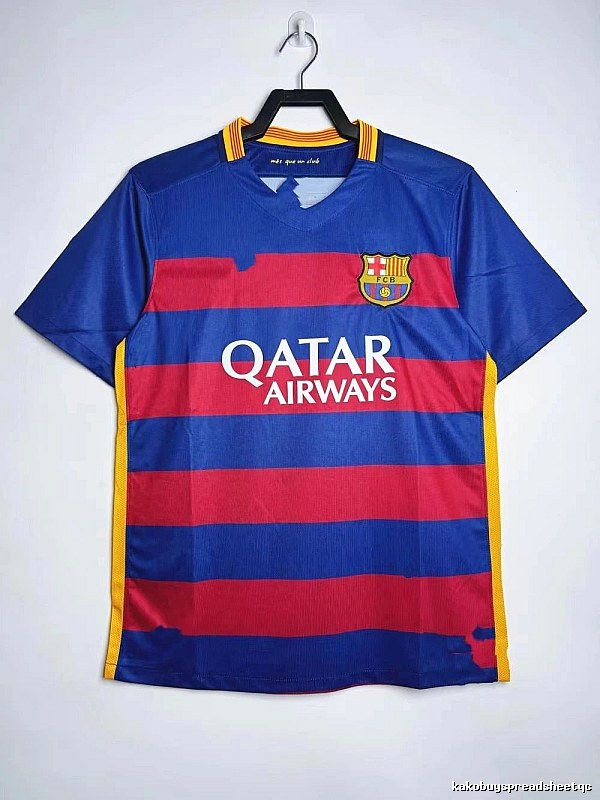 Barcelona Premium Style Retro soccer jersey Blue Red Barcelona for Minimal Outfits