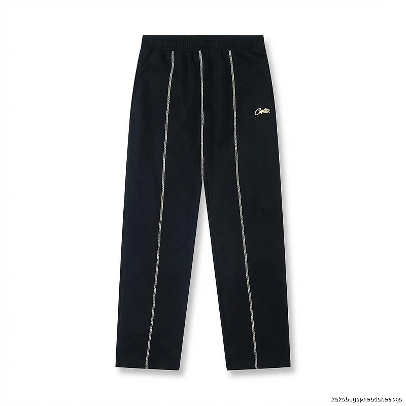 Corteiz minimalist style black trousers