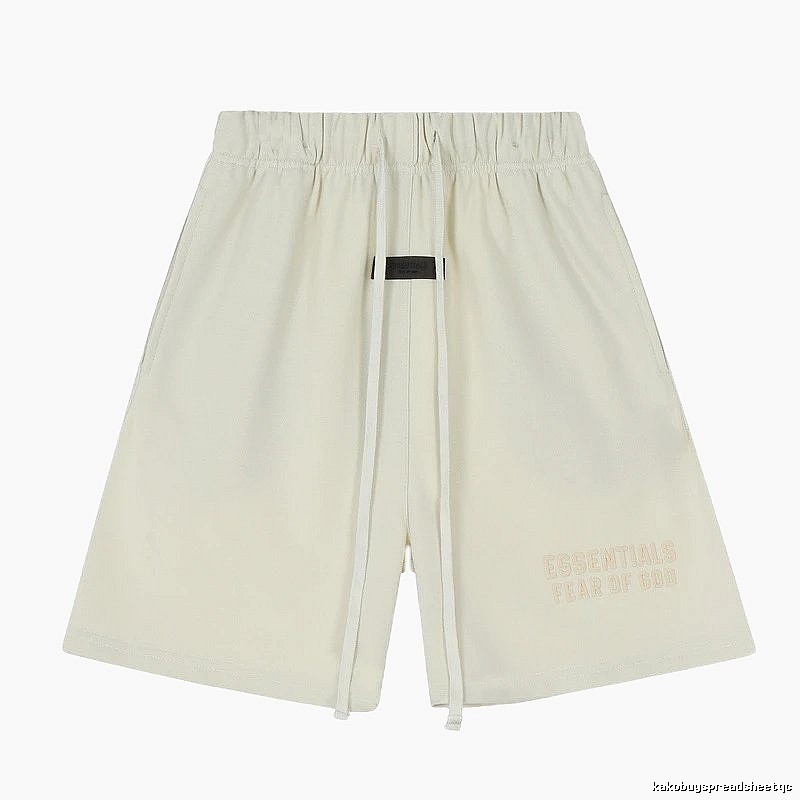 ESSENTIALS minimalist style off-white shorts