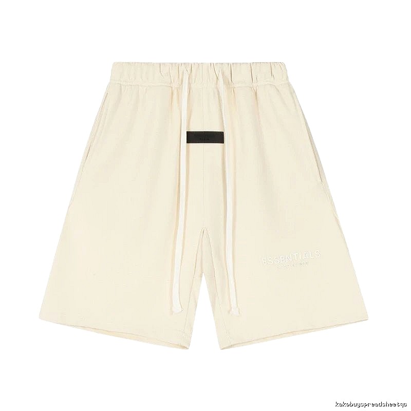 ESSENTIALS minimalist style off-white shorts