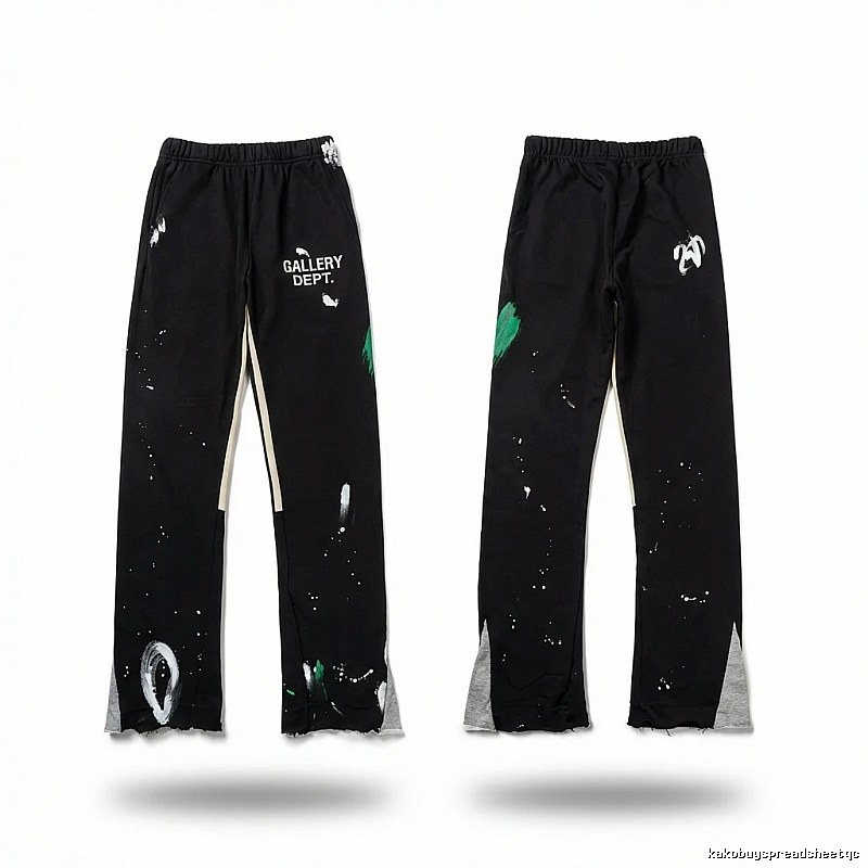 Gallery Dept Graffiti Style Black Trousers