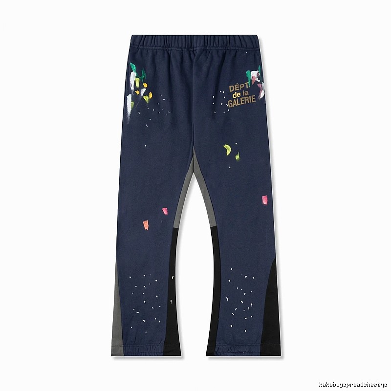 Gallery Dept graffiti-style dark blue sweatpants