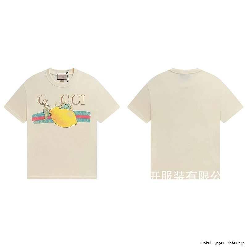 Gucci Vintage-style Off-white Lemon Print T-Shirt