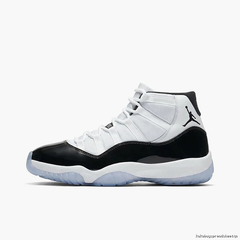 Jordan Air series black and white high-top sports shoes