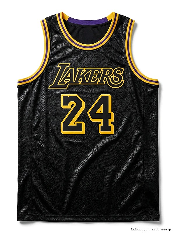 Los Angeles Lakers No. 24 black jersey.