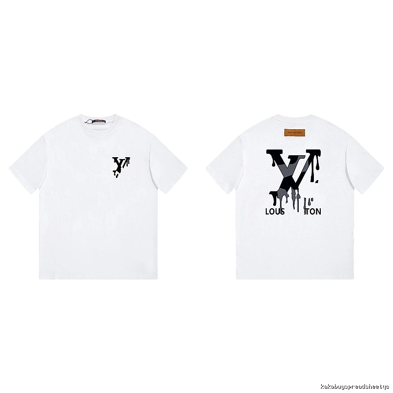 Louis Vuitton Graffiti Trend Style White T-shirt