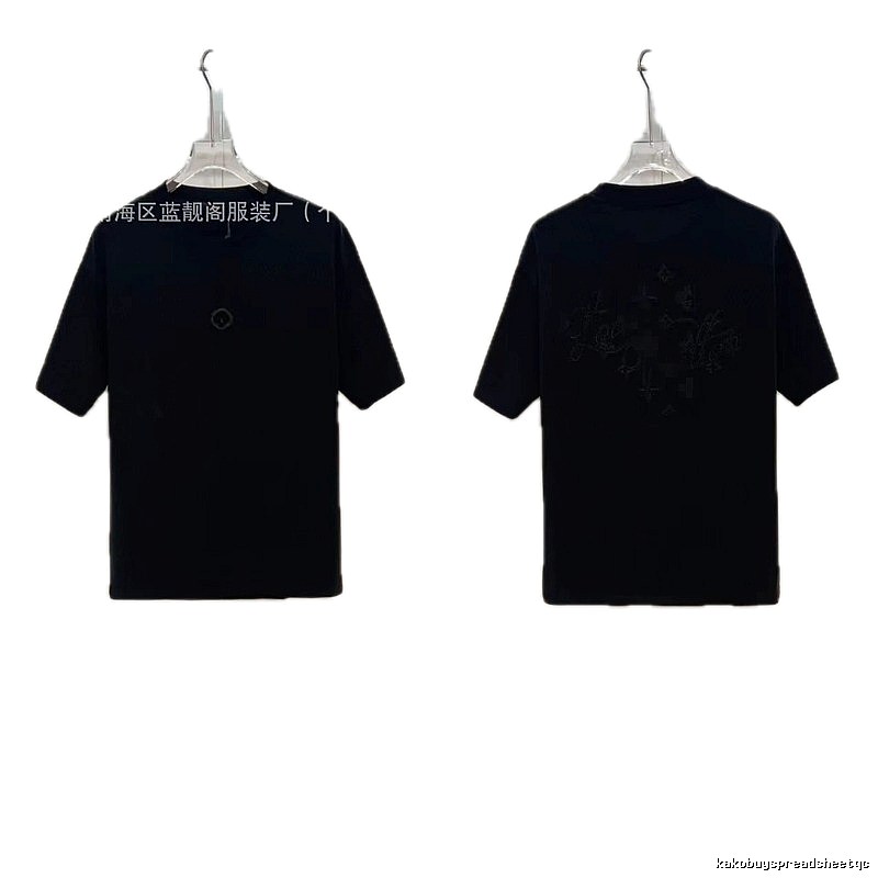 Louis Vuitton Monogram Trendy & Cool Black Short-sleeve T-shirt
