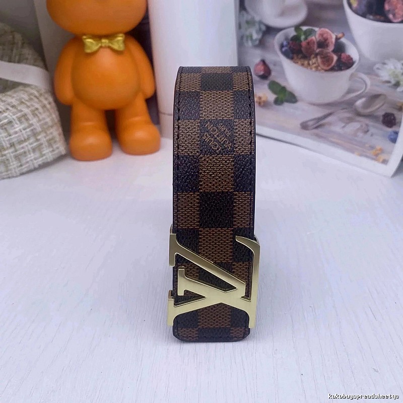 Louis Vuitton Smart-Casual Finish Monogram Belt Casual Layering