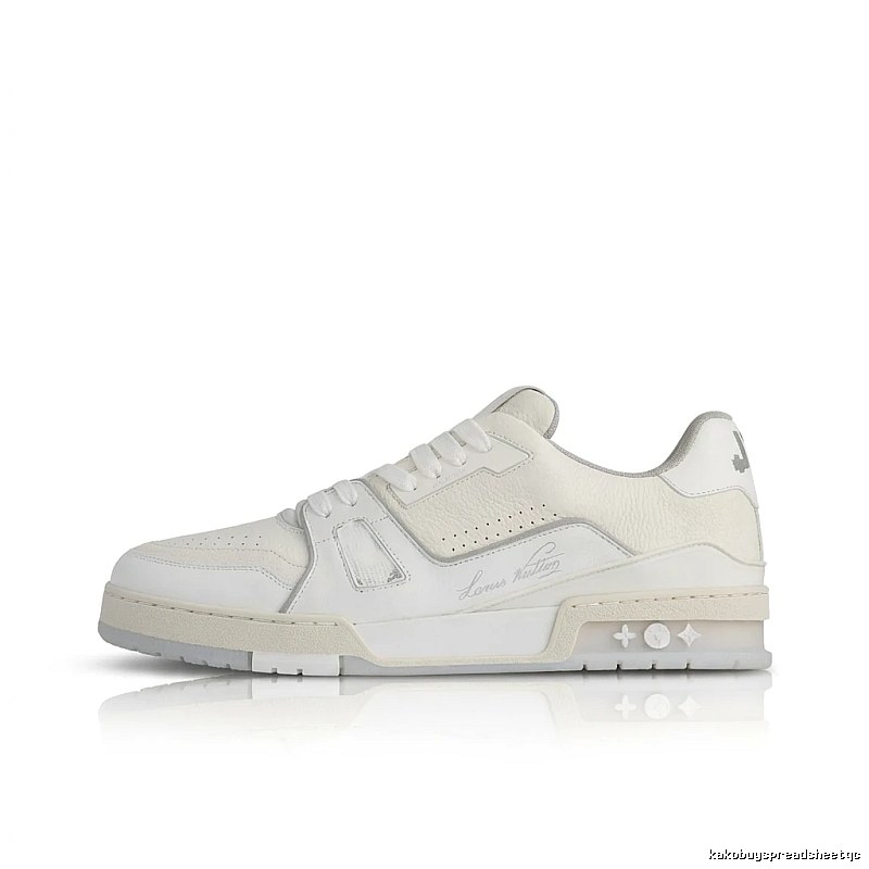 Louis Vuitton white trendy sports shoes