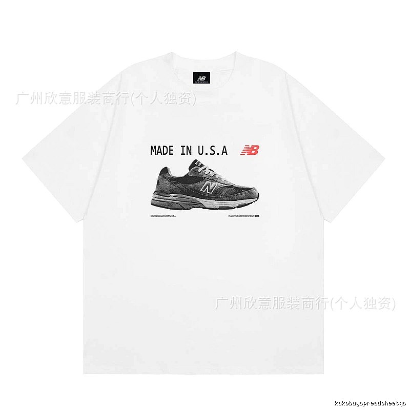 New Balance Printed Retro-style White Short-sleeve T-shirt