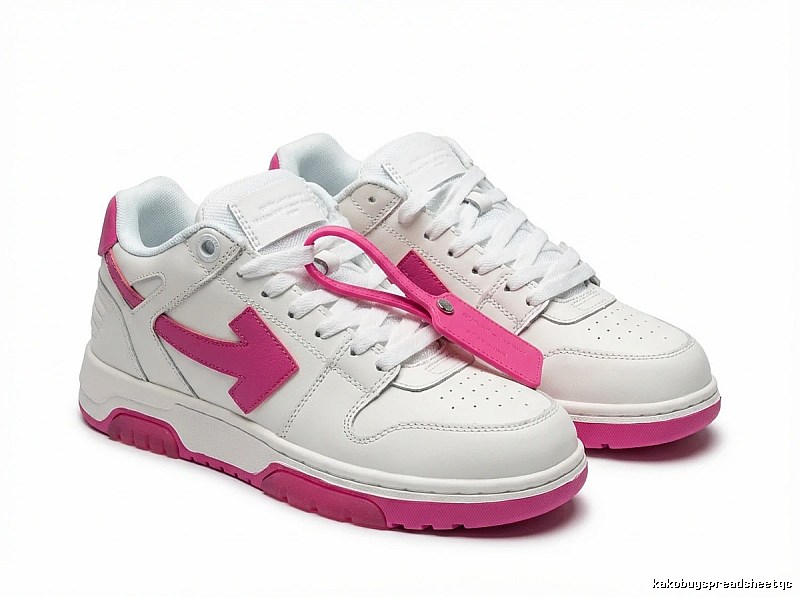 Off-White casual style white and pink shoes