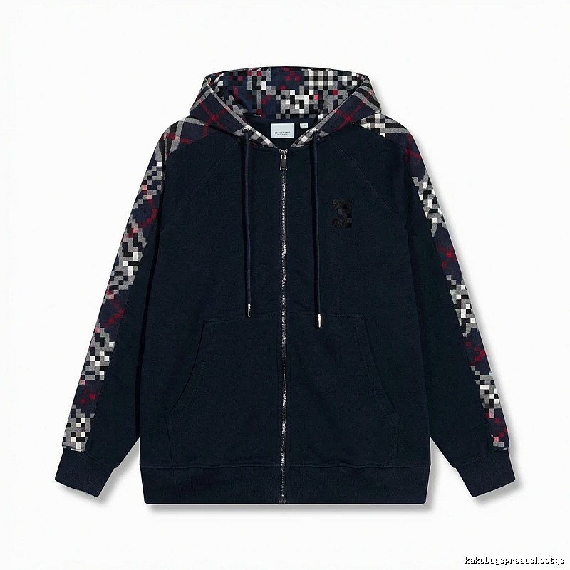 Other checkered patchwork style hoodie