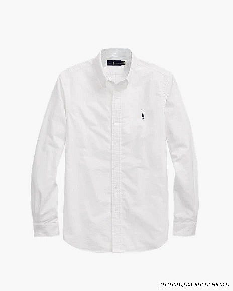Ralph Lauren White Button-Down Shirt Casual Layering