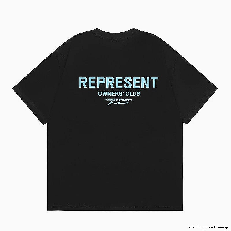 Represent Black Style 868 Owners Club T-Shirt Daily Styling Logo