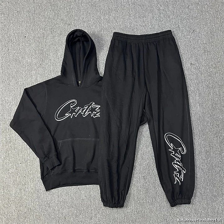 Stussy Black Tracksuit Set Smart Casual Logo