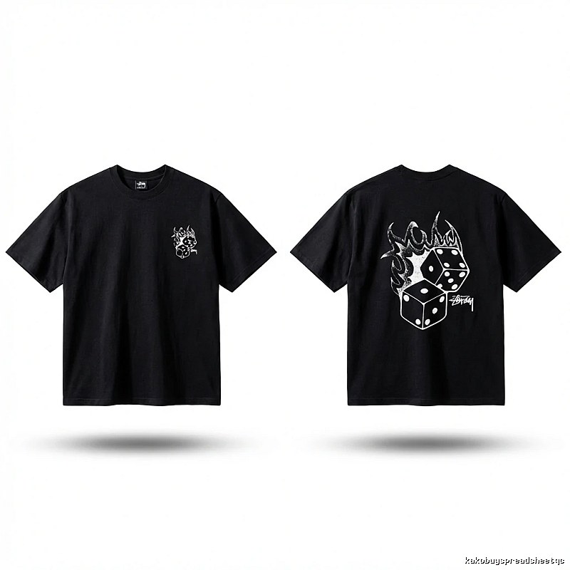 Stussy Dice Print Black T-shirt