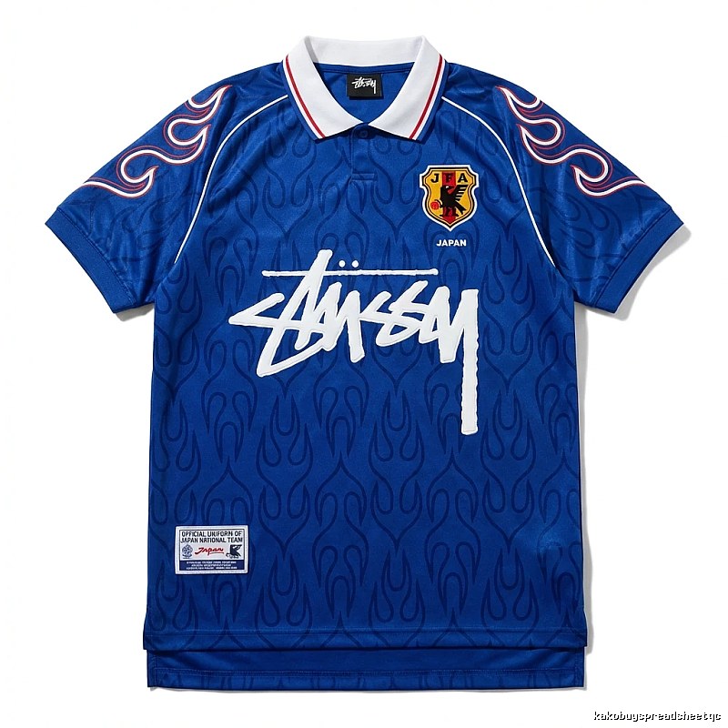 Stussy Flame Wind Blue Jersey