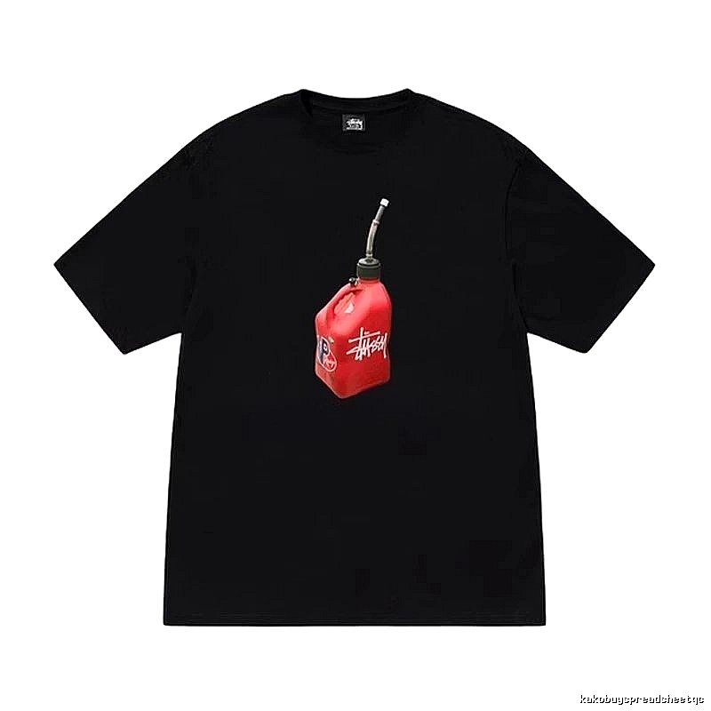 Stussy Monogram Graphic T-shirt Black White Stussy for Layered Styling