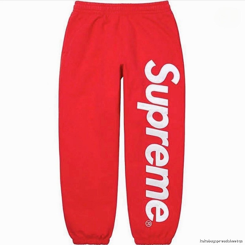 Supreme Summer Logo hoodie Gray Red Oversized with Bold Graphic