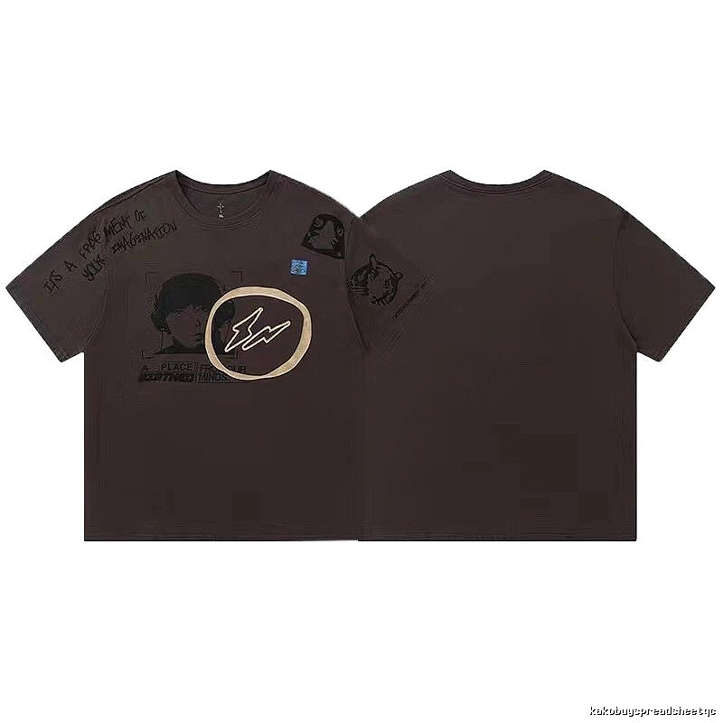 Travis Scott Classic Graphic T-shirt Brown Travis Scott for Daily Styling
