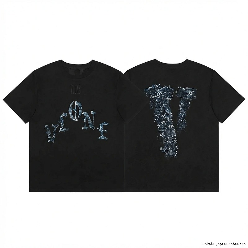Vlone Skeleton Glow-in-the-Dark Black T-shirt