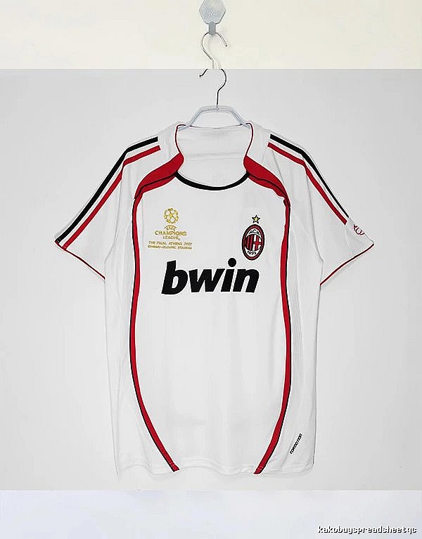 AC Milan Compact Retro soccer jersey Red Black Striped for Smart Casual Looks