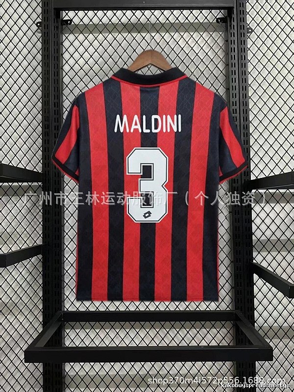 AC Milan Travel Kaka #22 soccer jersey Black Red Striped with Soft Visual Tone