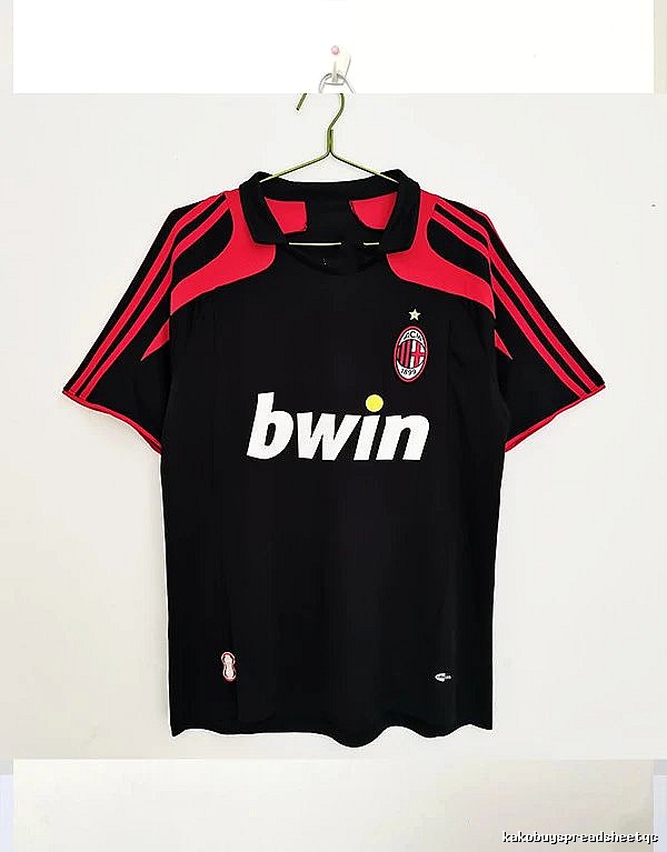 AC Milan Weekend Retro soccer jersey Red Black Striped for Seasonal Looks