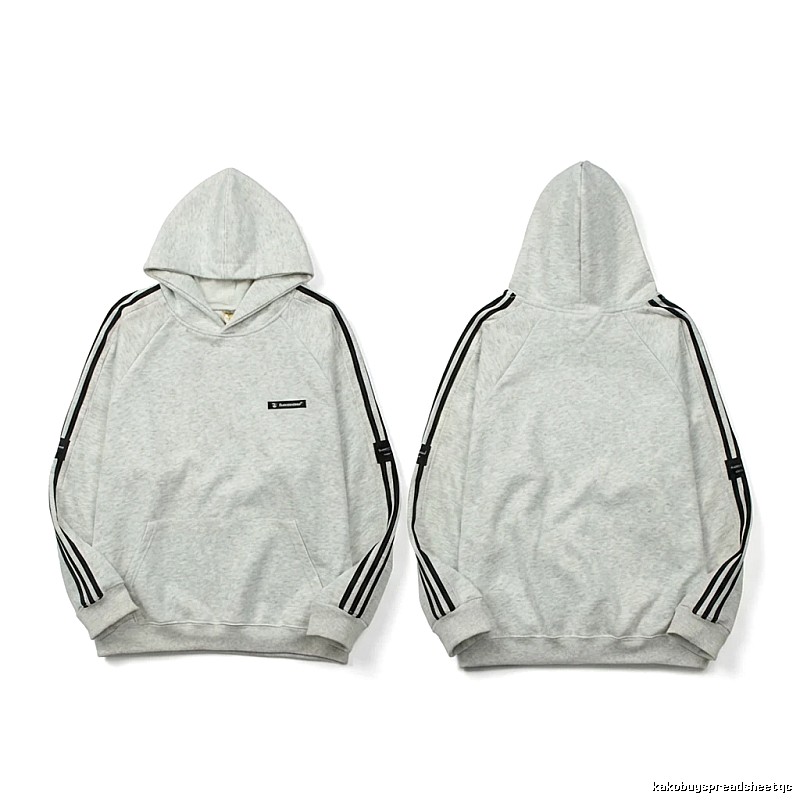 Adidas simple style gray and white hoodie