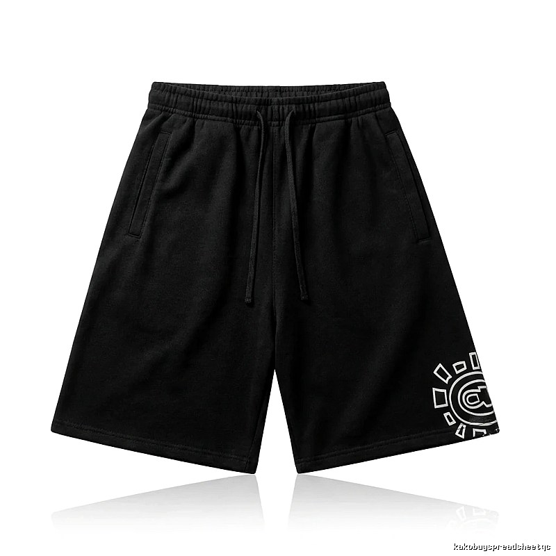 ADWYSD trendy brand printed black shorts
