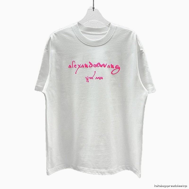 Alexander Wang Foam-Printed Cool & Trendy Style White T-Shirt