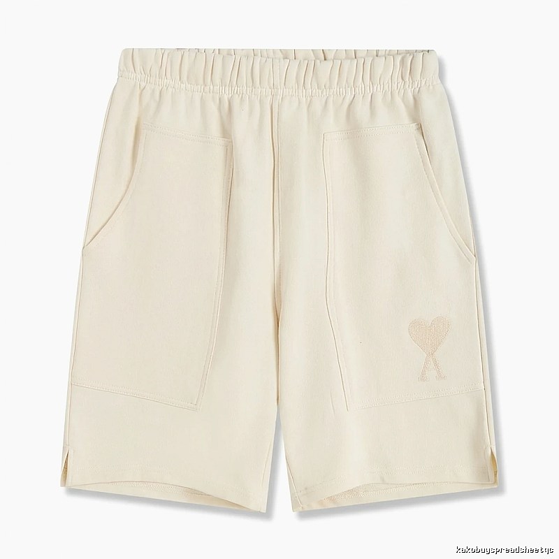 AMI Embroidered Love Casual Shorts