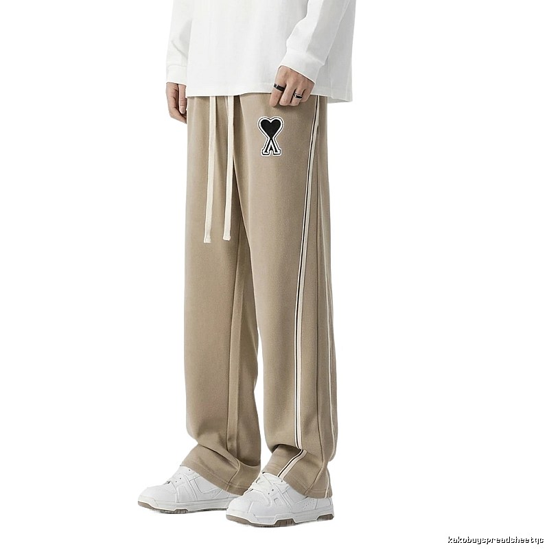AMI fleece-lined casual khaki pants
