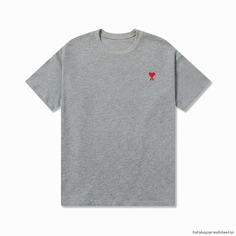 AMI Love Simple Style Grey T-shirt