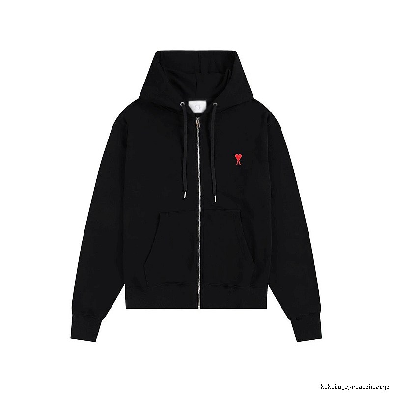 AMI Love Trend Brand Black Hoodie