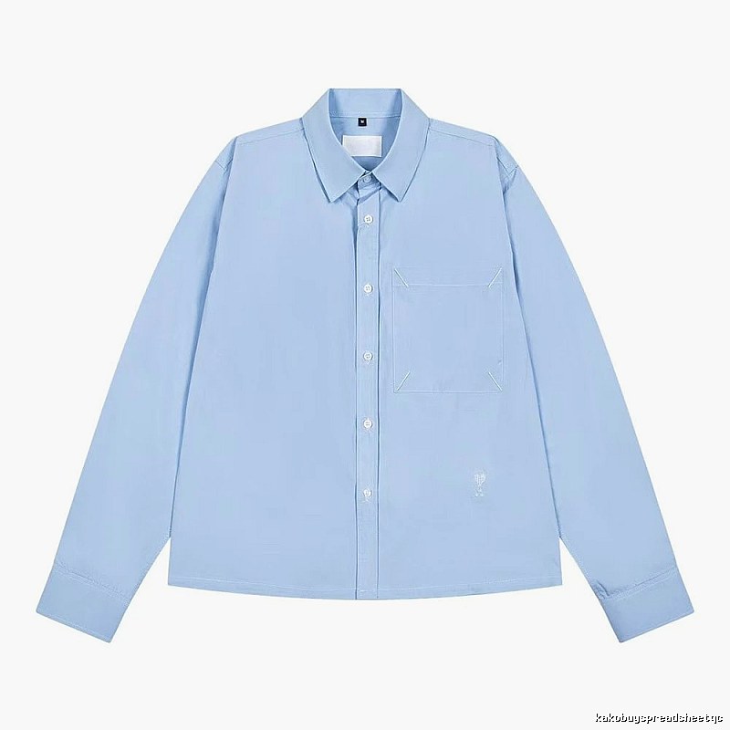 AMI minimalist style light blue shirt