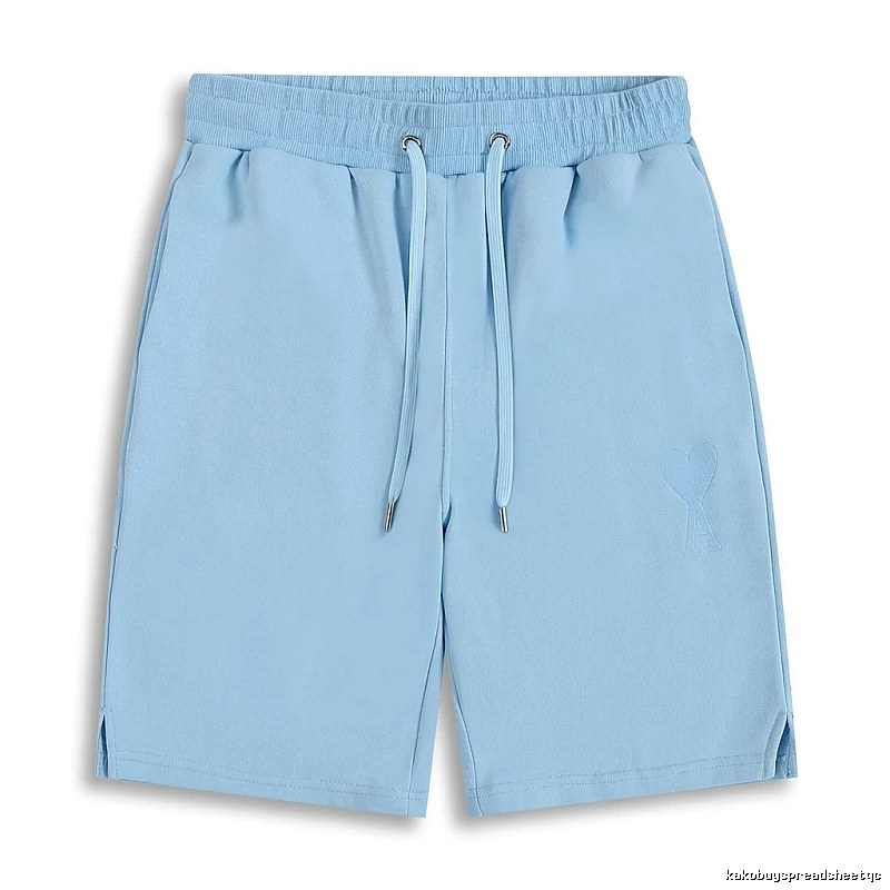 AMI minimalist style light blue shorts