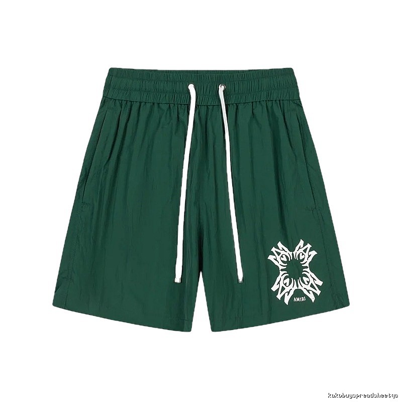 AMIRI casual style dark green shorts