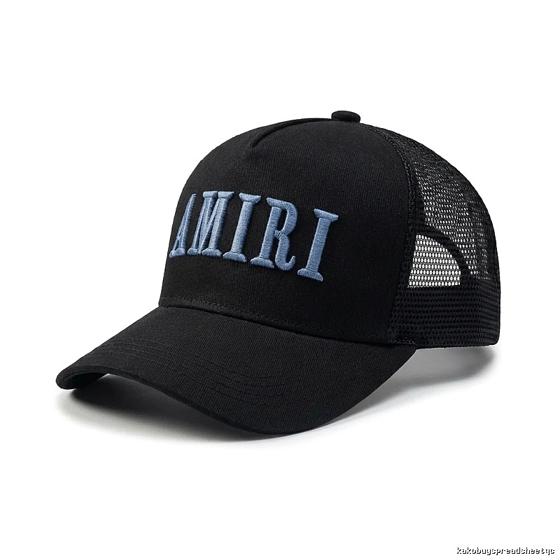 AMIRI Embroidered Trendy and Cool Black Hat