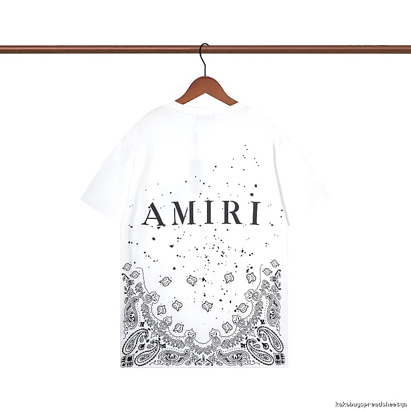 Amiri Gift Ready Graphic T-shirt White Blue Amiri with Standout Detail