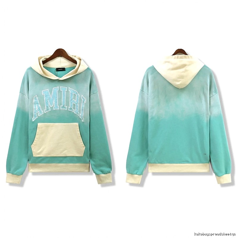AMIRI Gradient Wind Mint-colored Sweatshirt