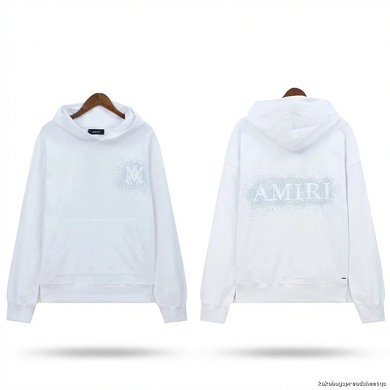 AMIRI Hot Drill Trend Brand White Sweatshirt