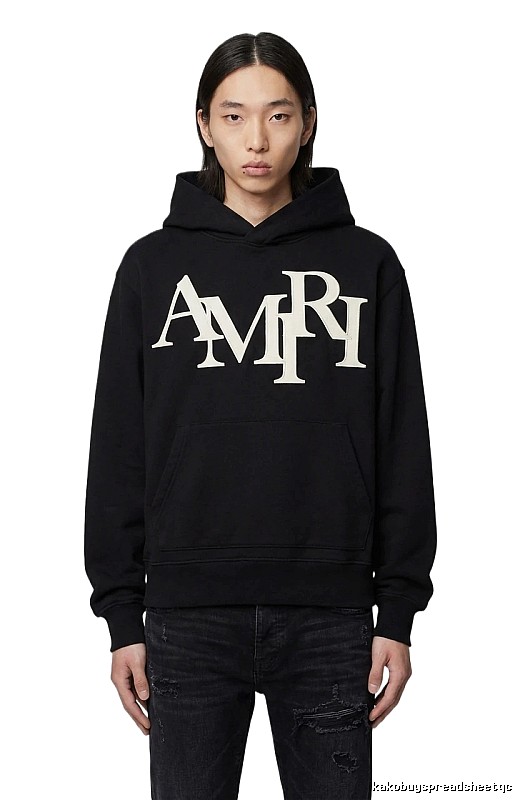 AMIRI letter-style black sweatshirt